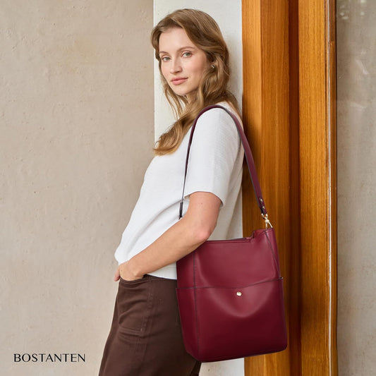 Women'S Leather Designer Handbags Tote Purses Shoulder Bucket Bags